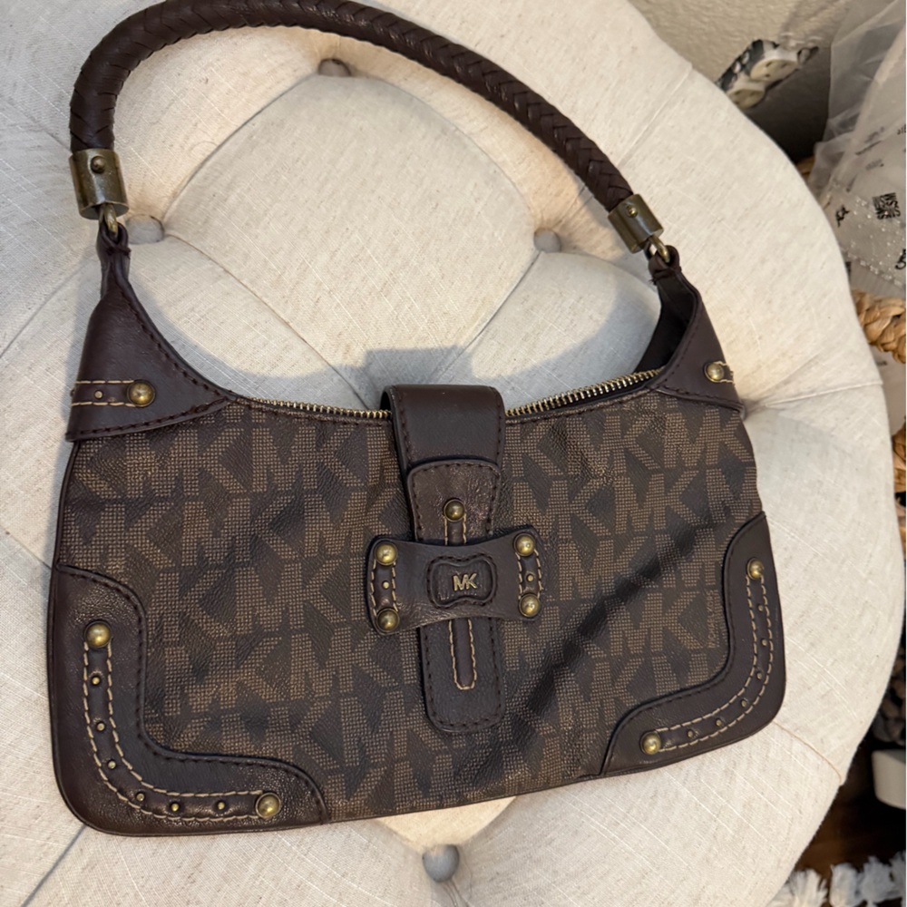 Michael Kors Dark Brown Monogram Handbag